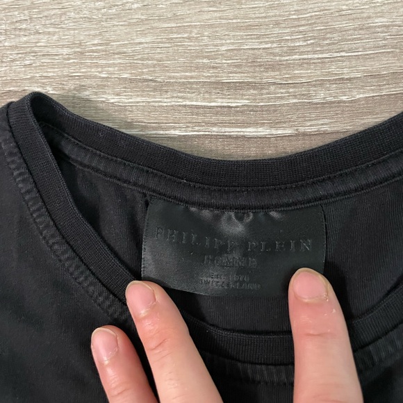 Philipp Plein Large Skull Outline T Shirt - size XXL - Picture 5 of 8